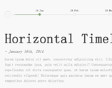 html5水平时间轴切换 